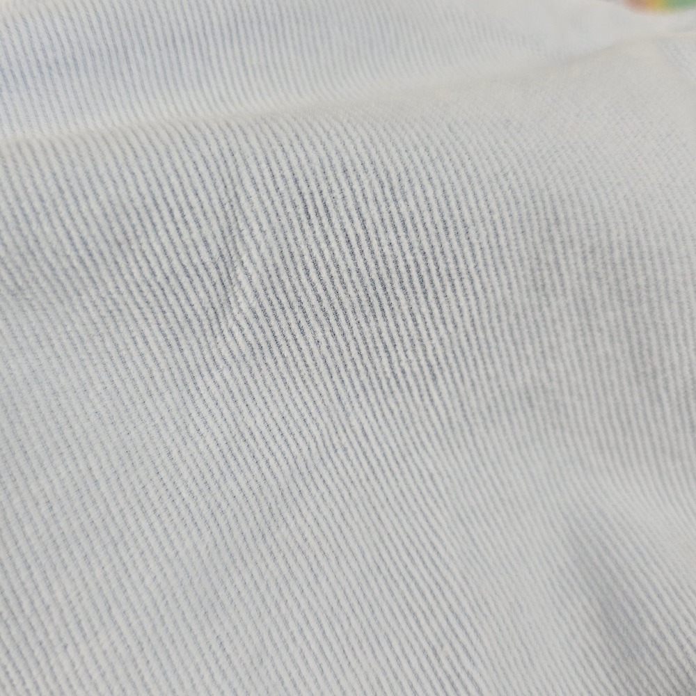 Tommy‎ Bahama Light Blue Corduroy Button Up Long Sleeve Shirt Pink Plaid Collar - Picture 4 of 8